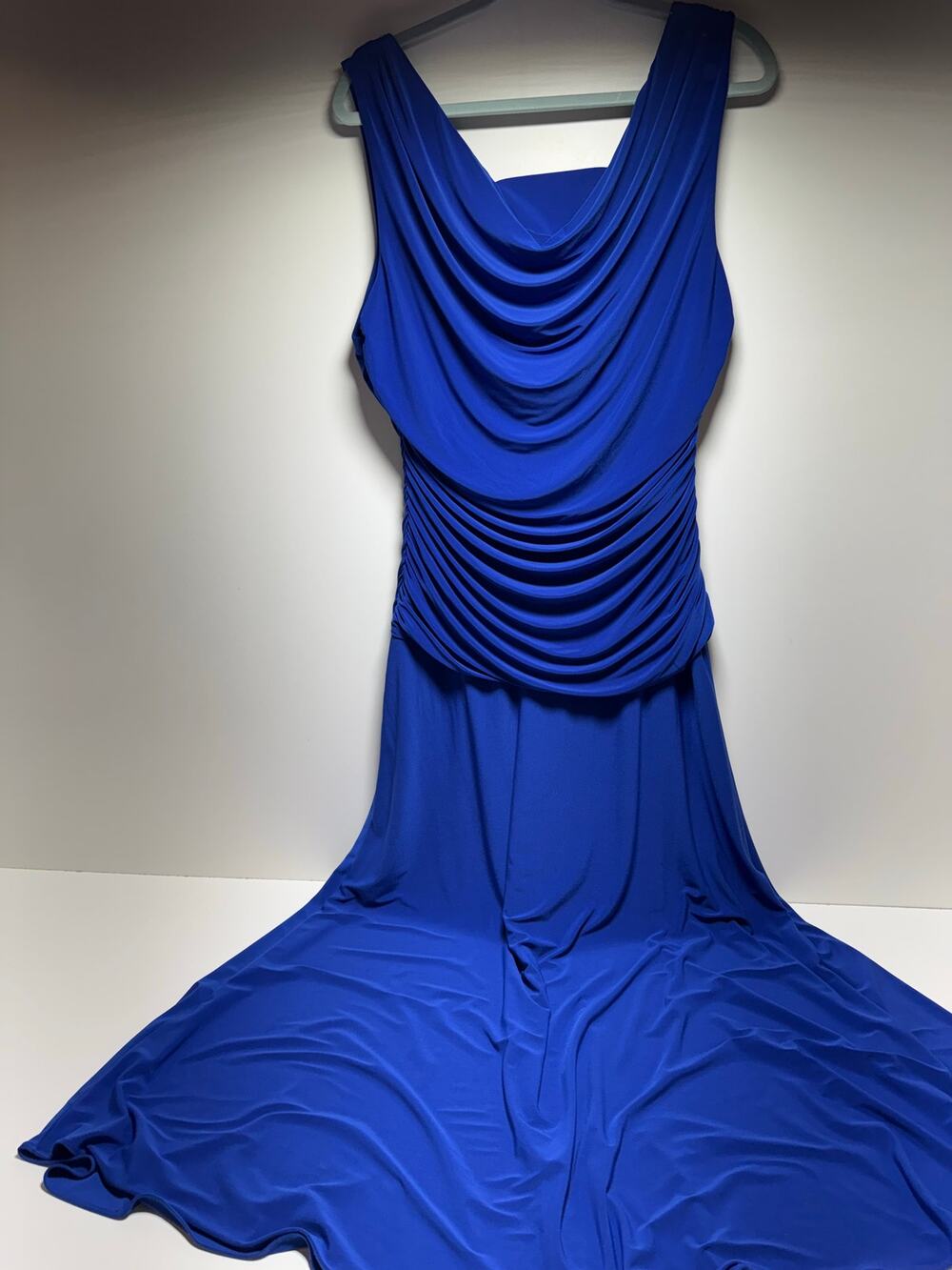 Woman Of The Bride Formal Sleeveless Dress Sz 14 W Wedding Party Cocktail Blue